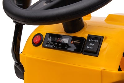 Alex's Garage Eltraktor med Frontlaster, Gul