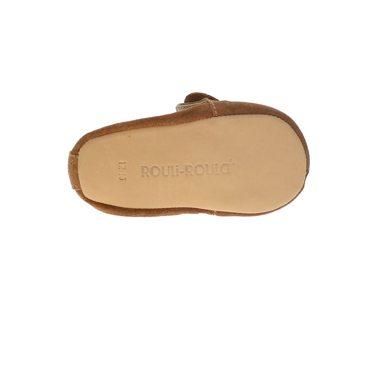 Chaussons bébé Kangourou en daim marron