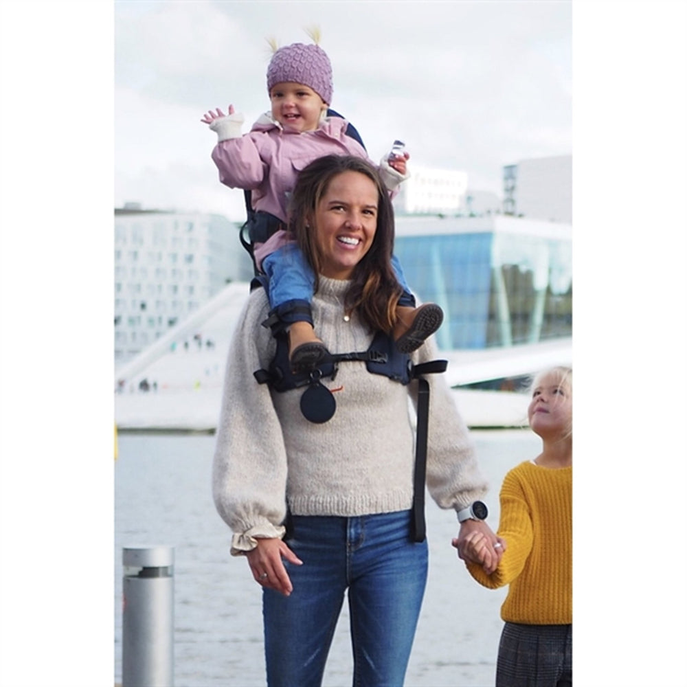 Bærestol Black Navy - MiniMeis → Luksusbaby.dk
