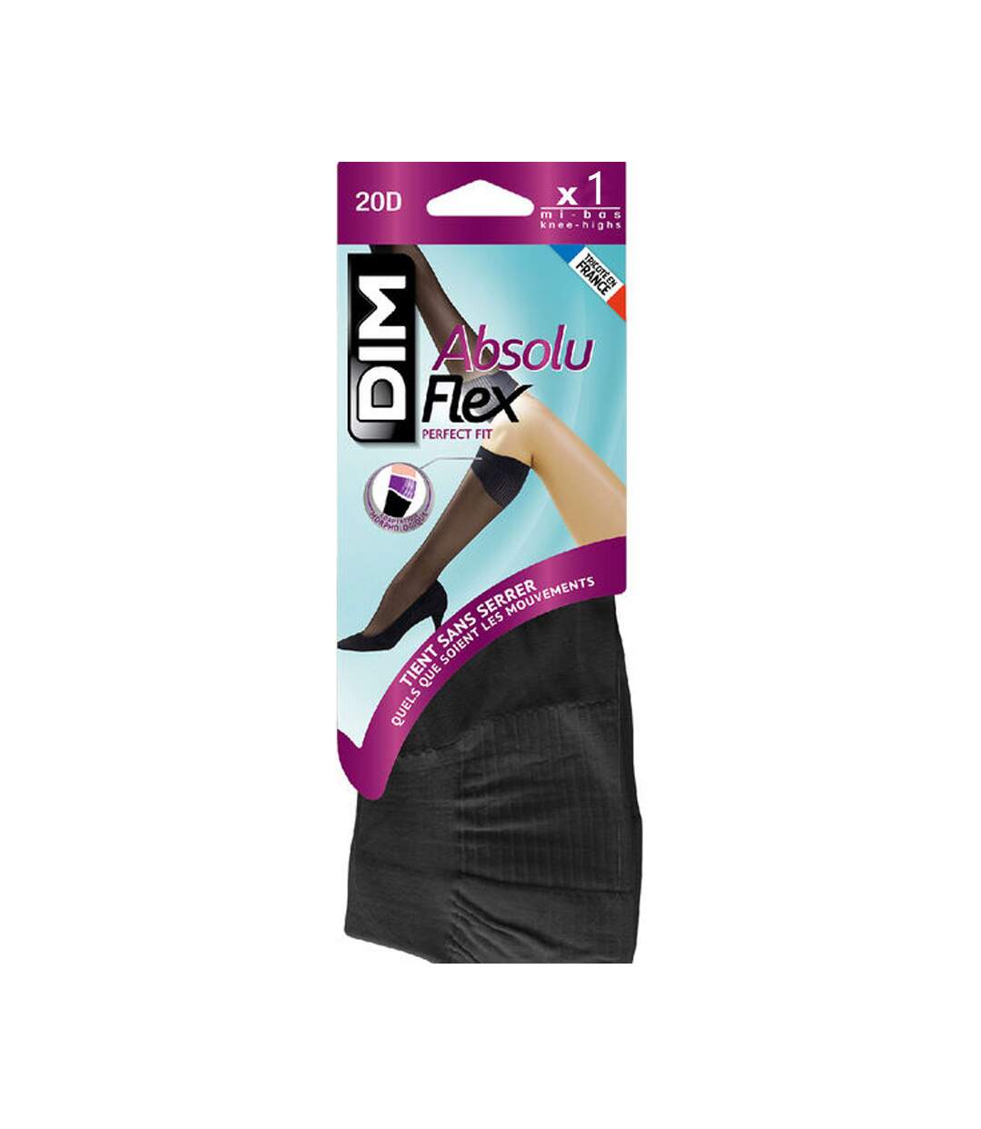 Mi-Bas Noir Femme Dim ABSOLU FLEX 40D