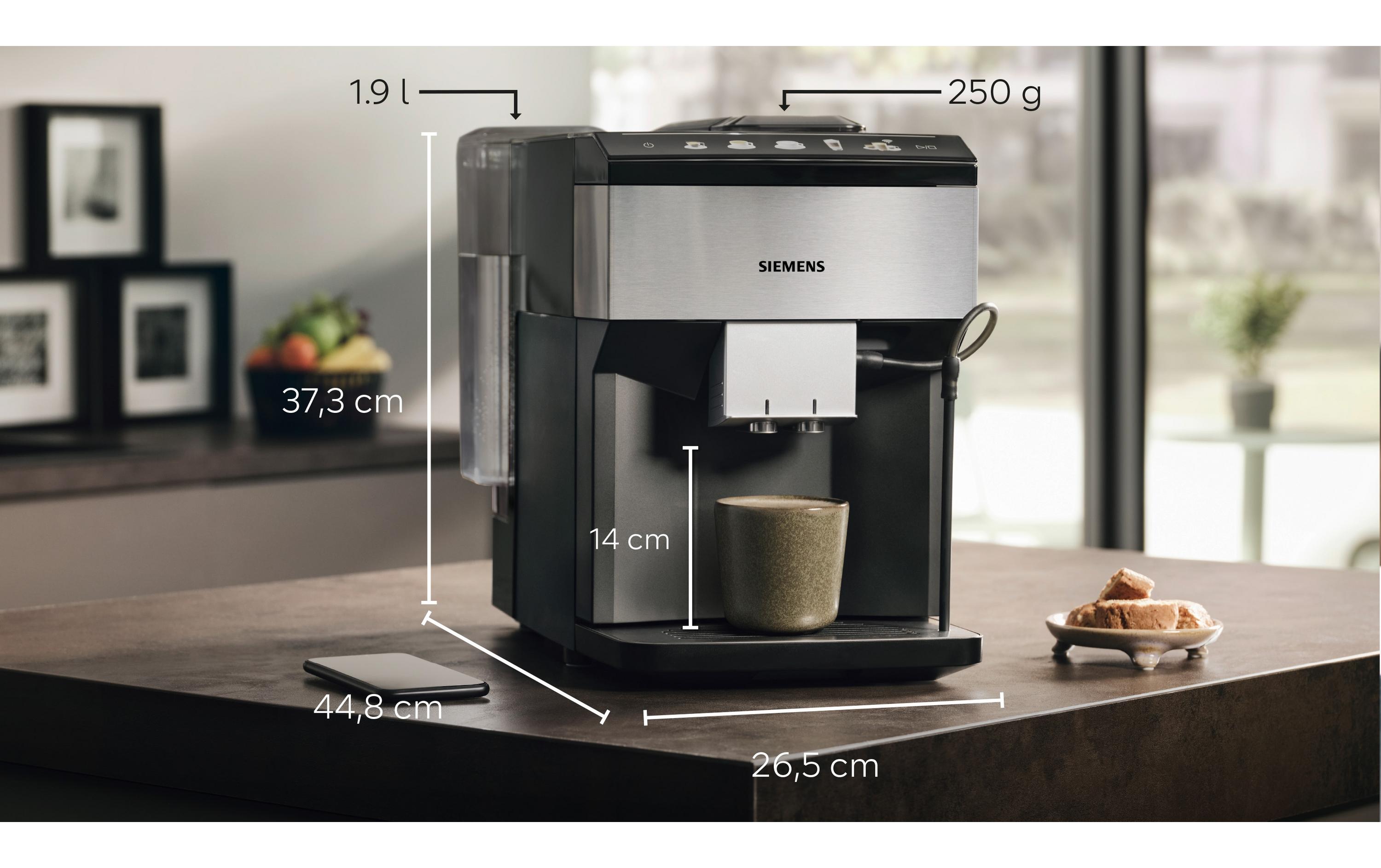 Kaffeevollautomat EQ500 Classic Connect Edelstahl, Schwarz<br>Vollautomat für die Zubereitung verschiedener Spezialitäten
