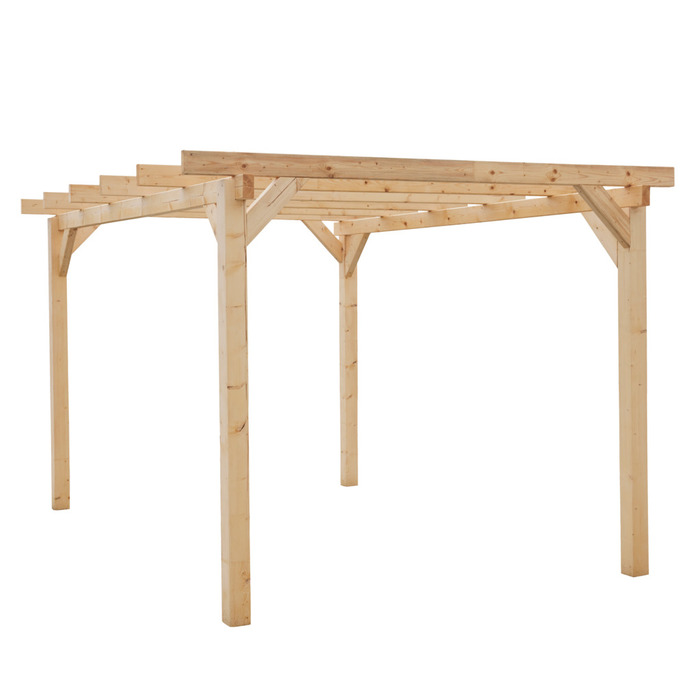 Pergola limtræ 300 x 400 x 240 cm