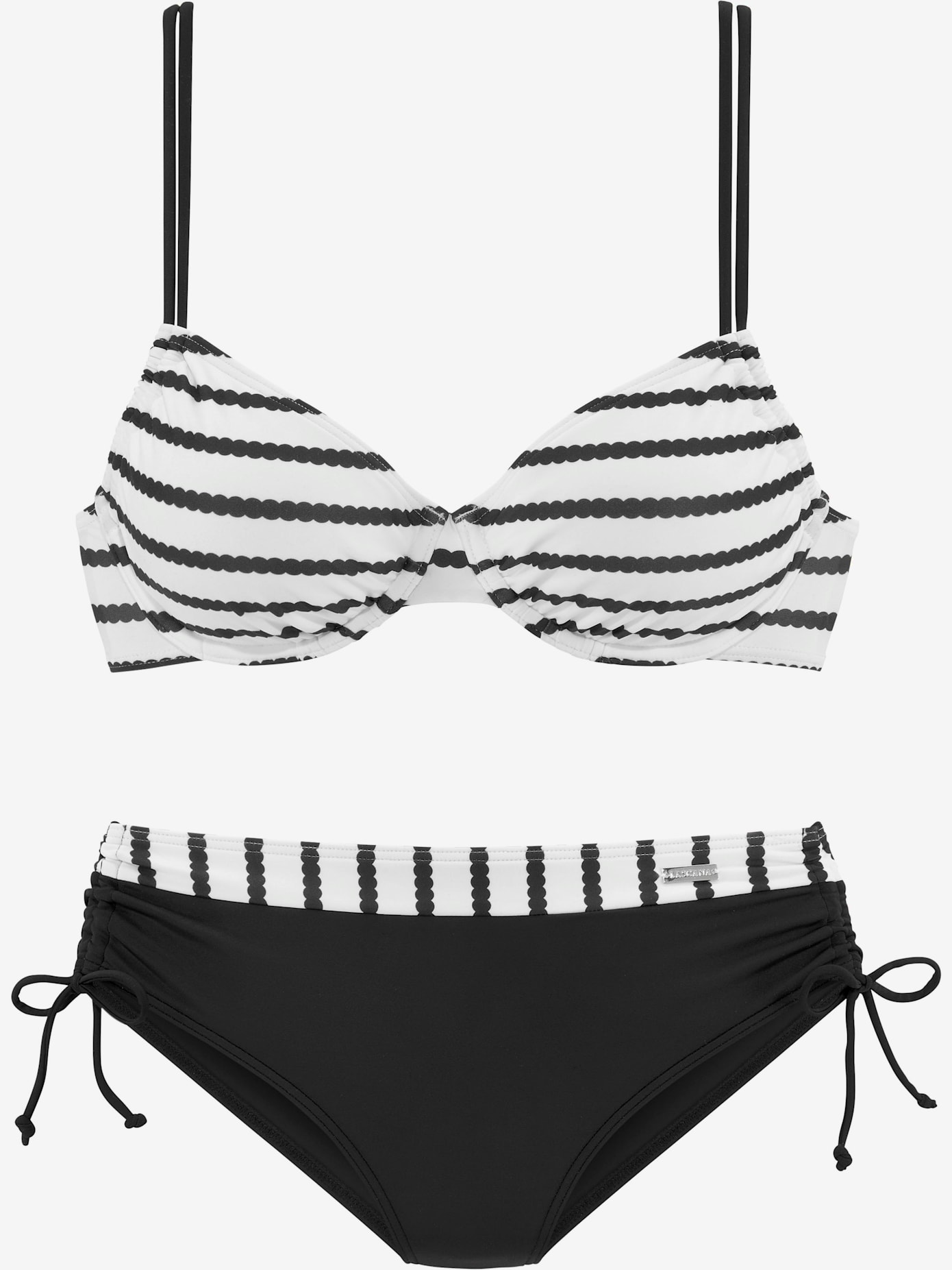 Maillot de bain à armatures rayures tendance