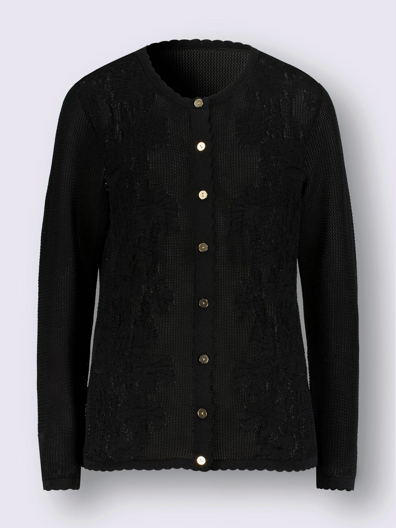 Veste en tricot superbe motif ajouré