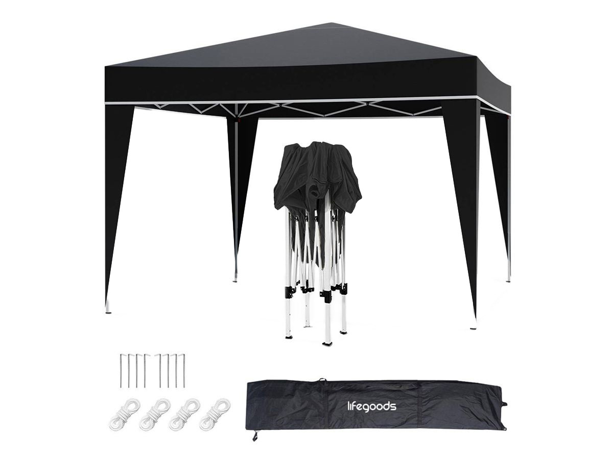 LifeGoods 3x3 m partytent  - Black