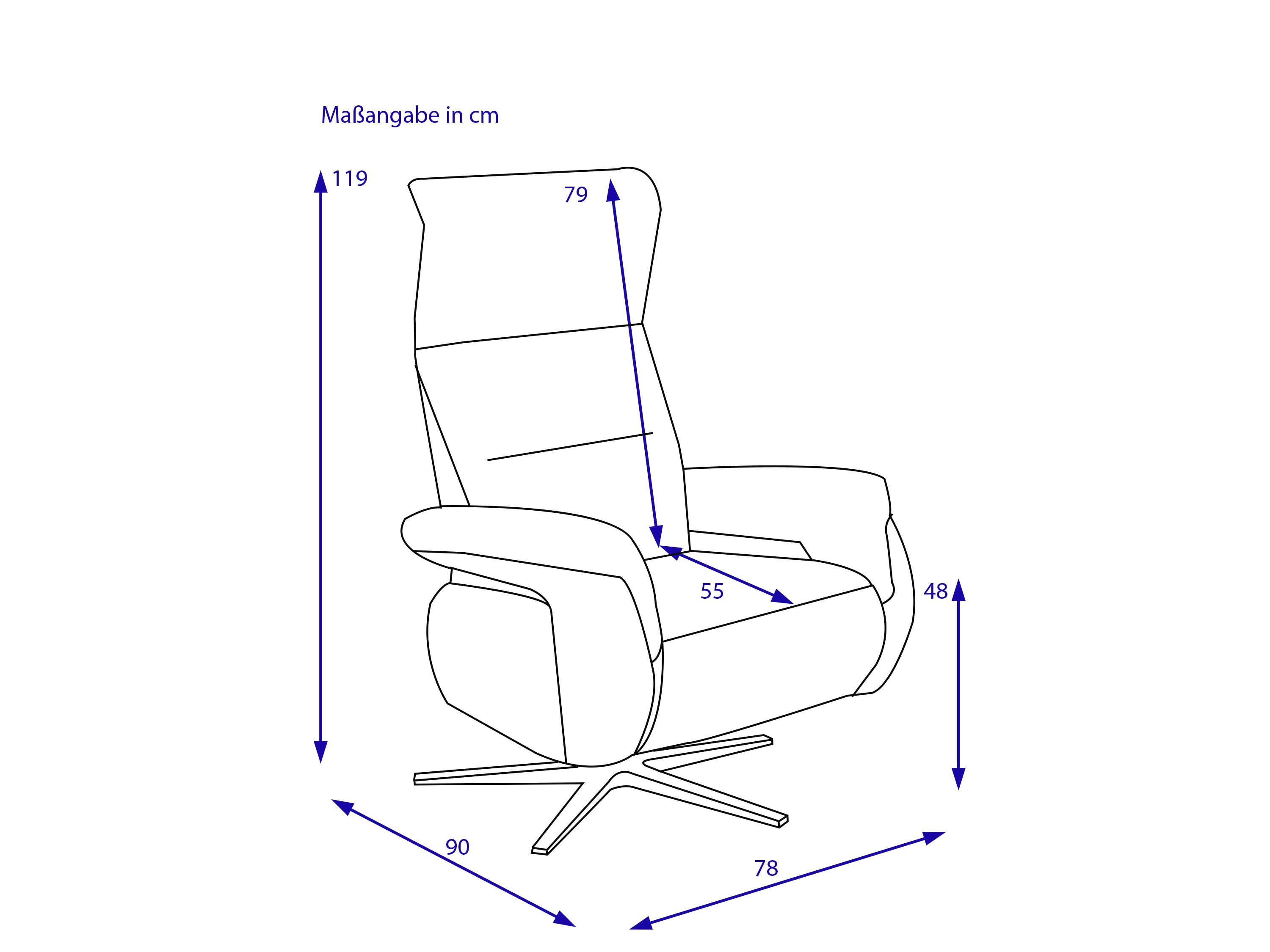 Relaxsessel CYRIL altrosa small