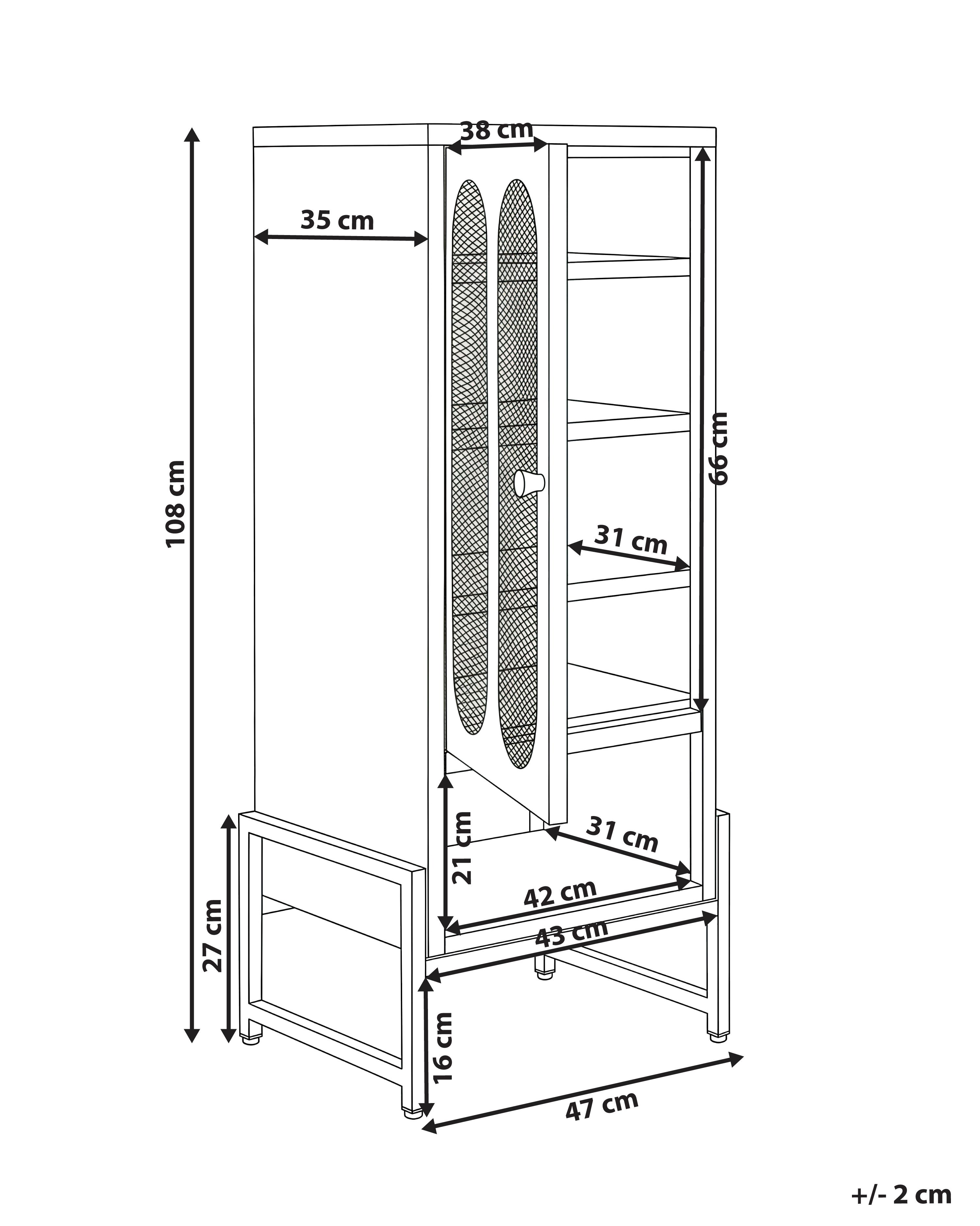Dressoir SOLETTA Metaal Beige