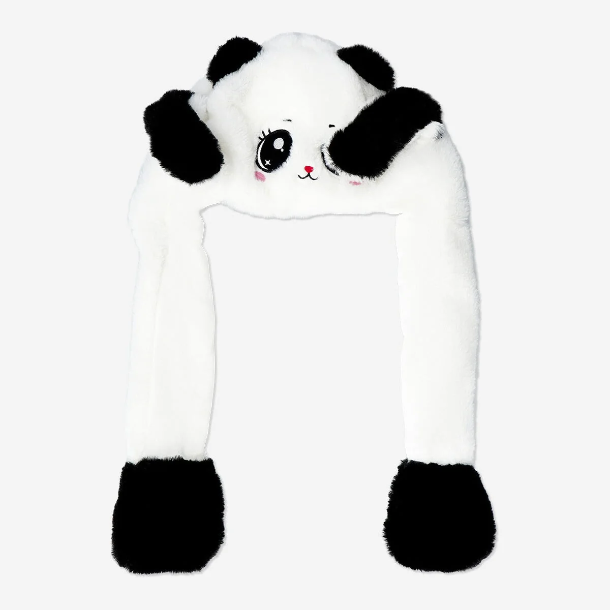 Panda-hue med bevægelige ører til børn