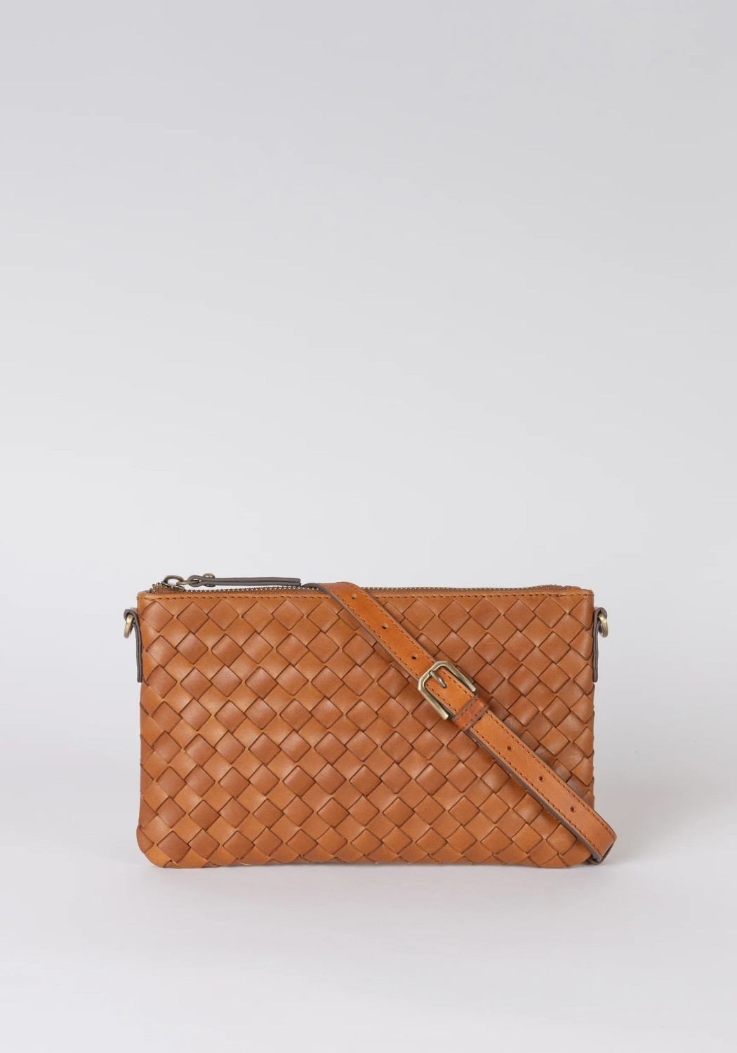 O My Bag Handtasche Lexi Woven Classic Leather Cognac