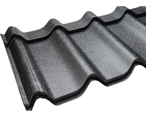 PRECIT metalen tegel Big Stone grafietgrijs RAL 7024 1100 mm x 1170 mm x 0,5 mm