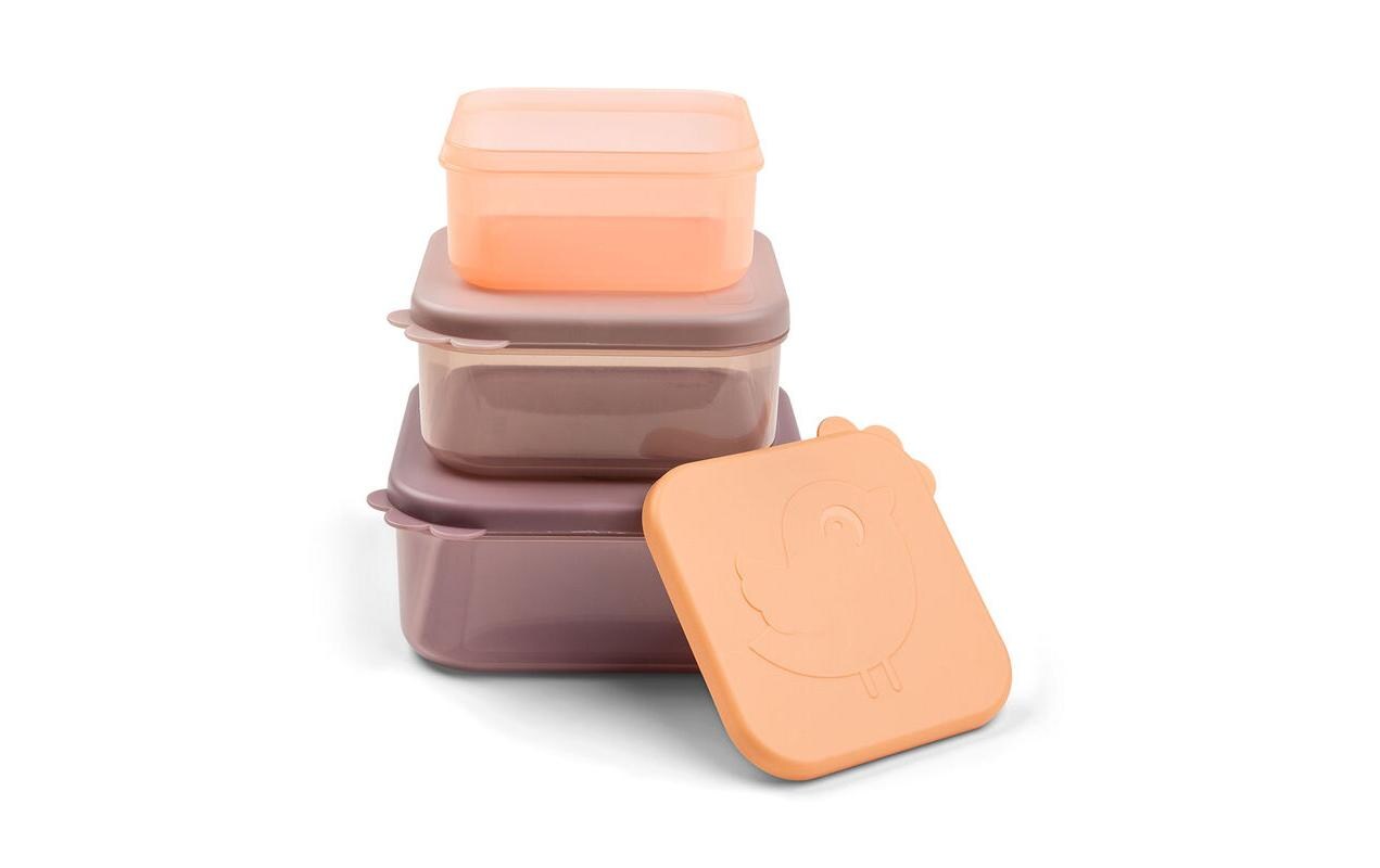 Snackbox 3er Set Deer Friends RosaSnackboxen in unterschiedlichen Grössen