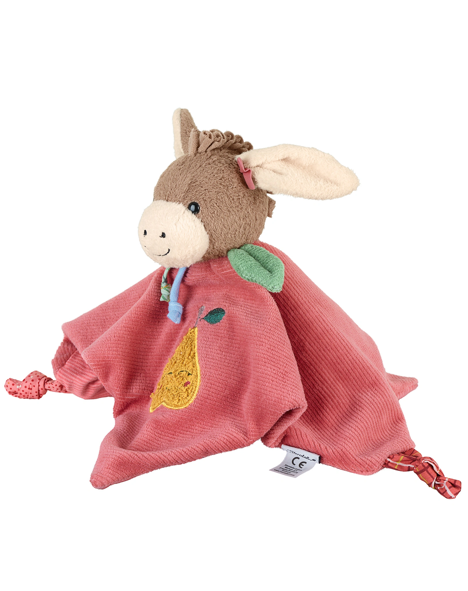 Schmusetuch ESEL EMMILY (26 cm) in hellrot