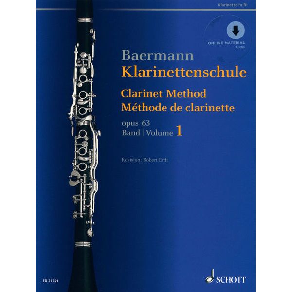 Schott Baermann Clarinet op.63 Vol.1