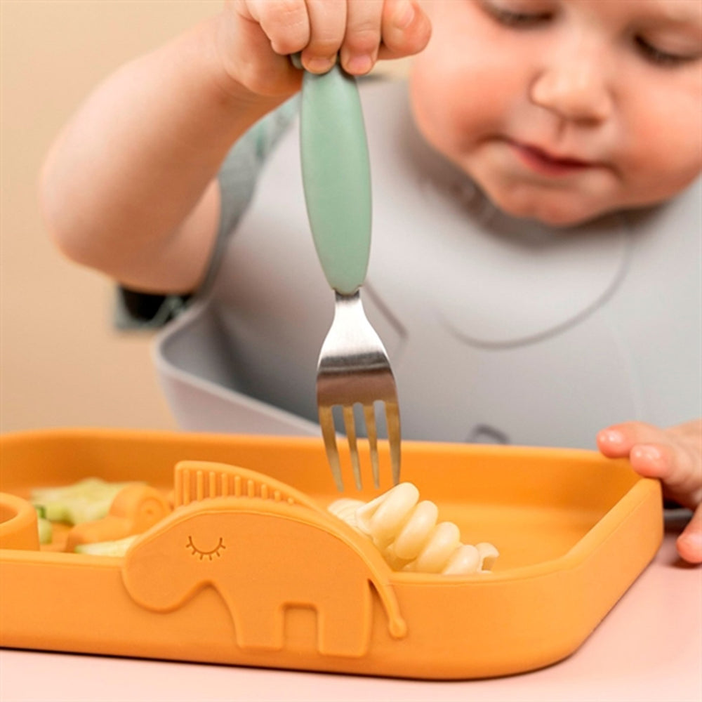 Done by Deer Peekaboo Tallerken Mustard - DonebyDeer → Luksusbaby.dk