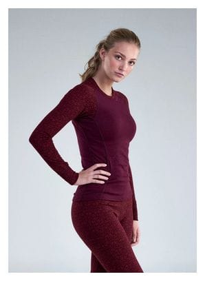 Tee-shirt Devold Duo Active Merino 205 Rouge Femme