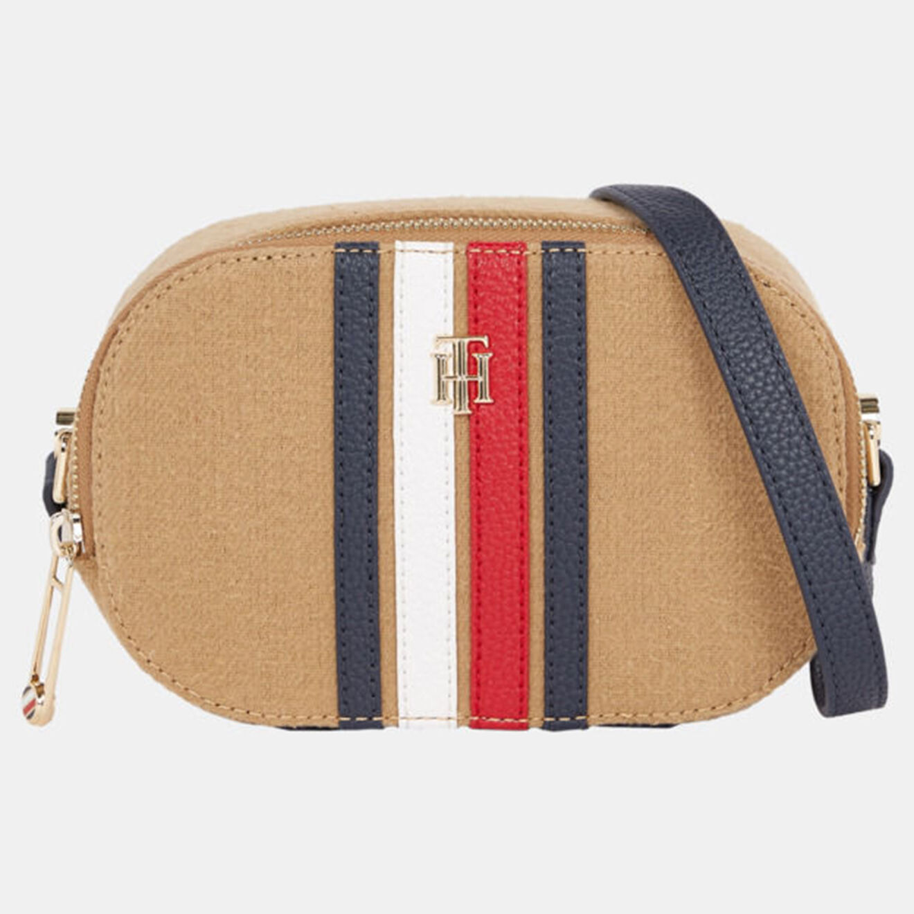 Tommy Hilfiger Sac bandoulière Element Camera Melton camel - 12x19x7 cm