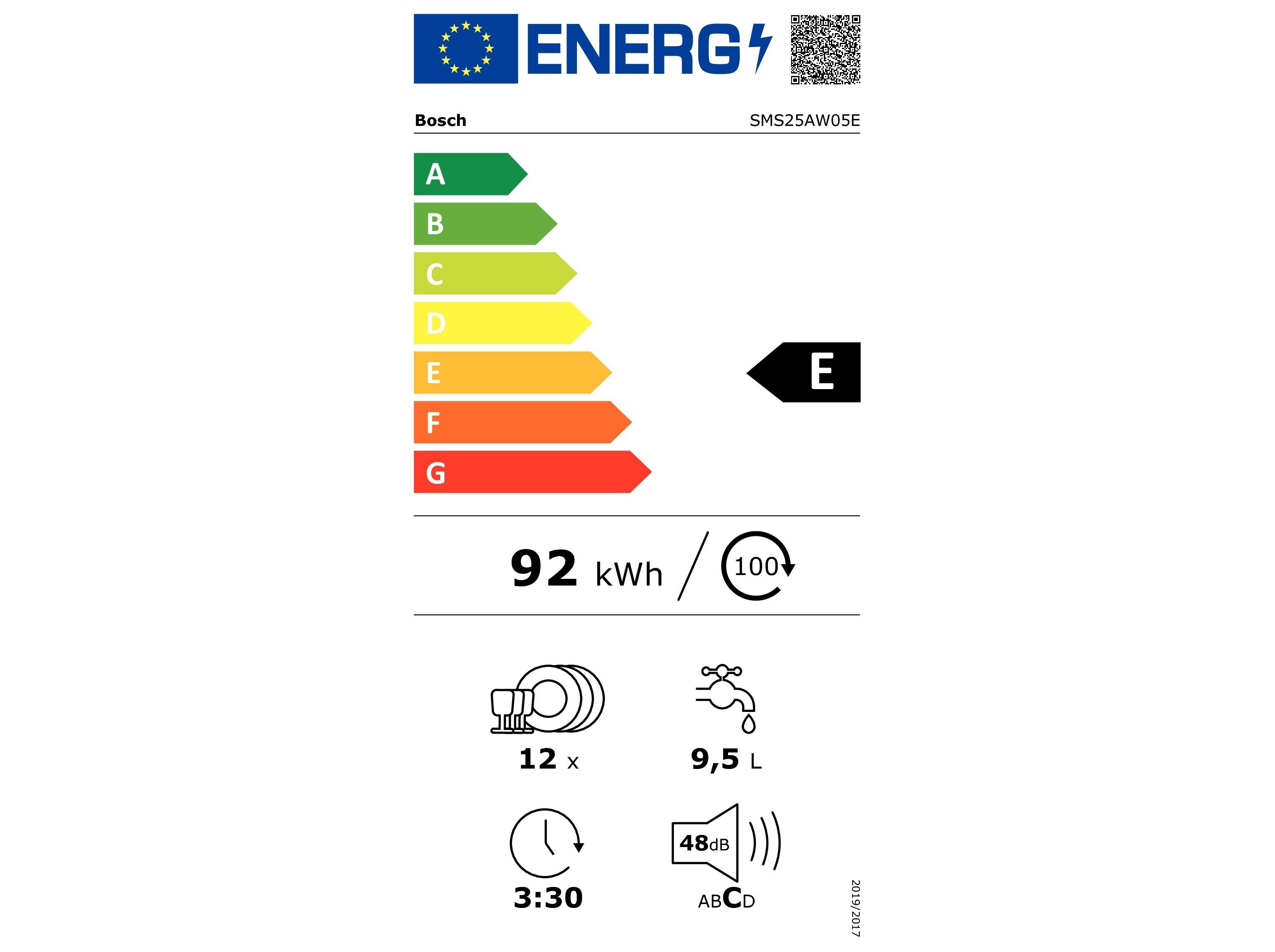 MÁQUINA DE LAVAR LOIÇA BOSCH SMS25AW05E BRANCO E 12 CONJUNTOS