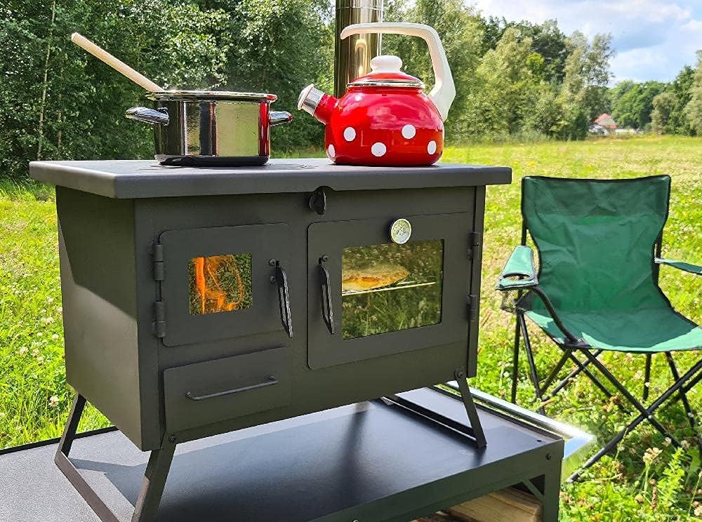 Outdoor-Küchenofen Garten-Kamin Gartenküche ERNA Gartenofen Pizzaofen Grillkamin Holzbackofen