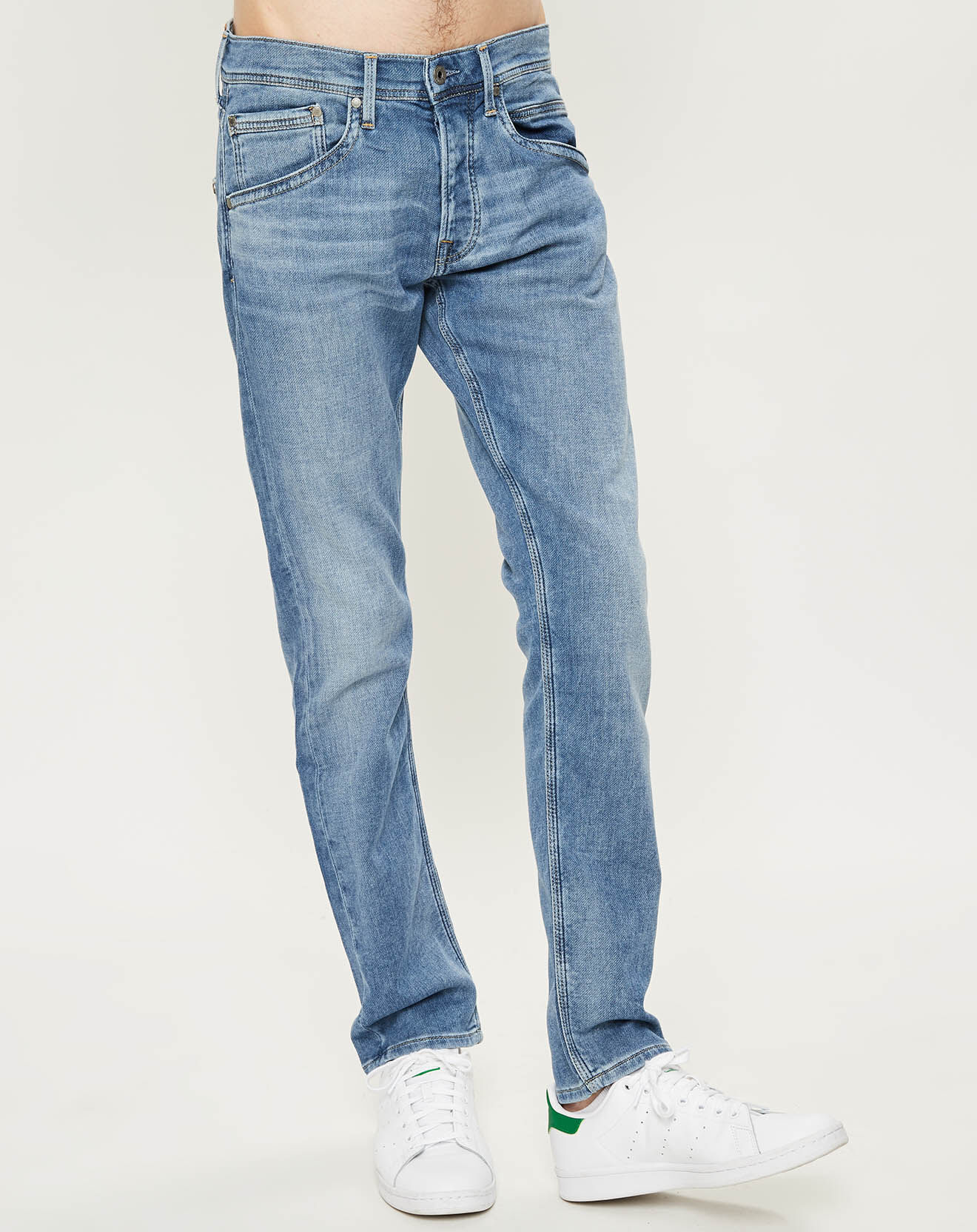 Pepe Jeans Jean droit Track Gymdigo Light Used bleu