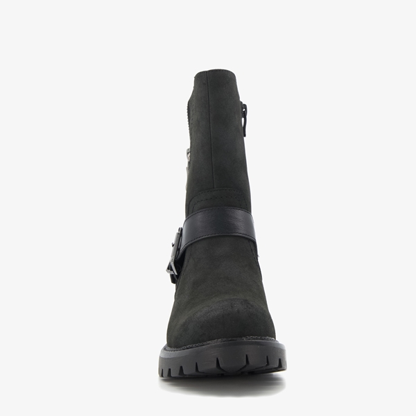 Supercracks gevoerde dames biker boots zwart