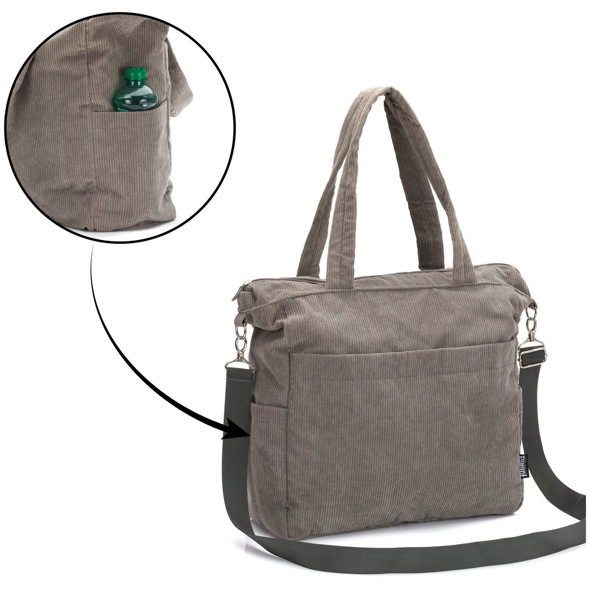 fillikidfillikid   Wickeltasche Cord grau