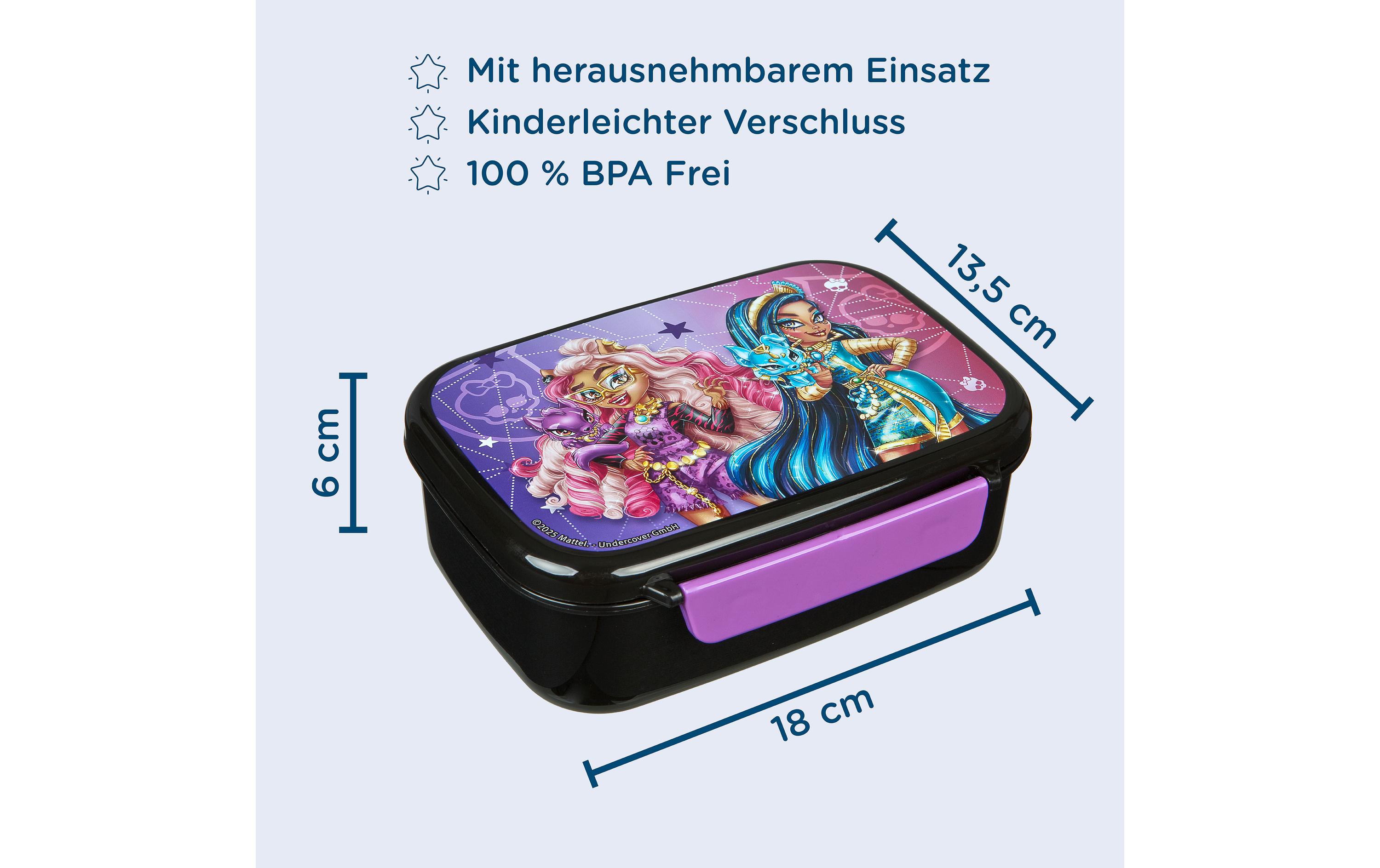 Lunchbox Monster High Dunkelviolett/SchwarzBrotzeitdose