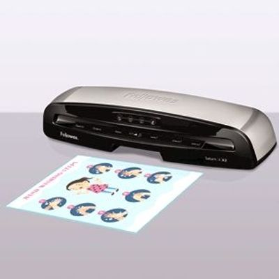 Fellowes - 25 pochettes de plastification A3 (303 x 426 mm) - 80 microns - brillantes dos adhésif