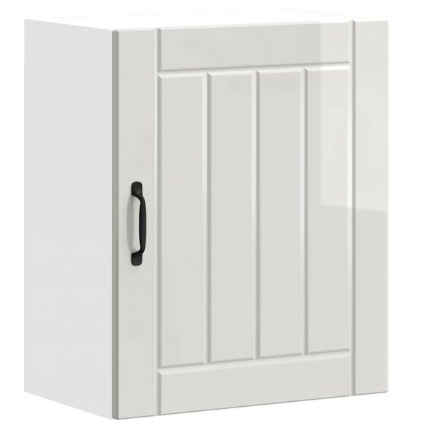 vidaXL Armário de Parede da Cozinha Lucca Madeira Branco Brilhante - 317287319