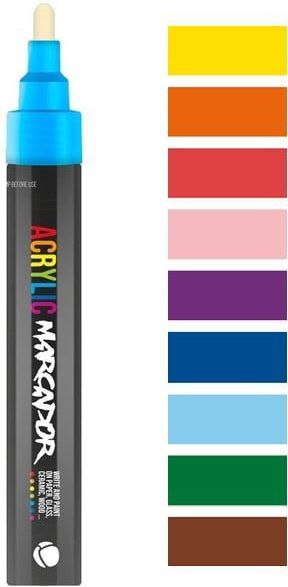 MTN - Acrylic Marcador - Verfstift - Geel - Permanente Acrylverfmarker