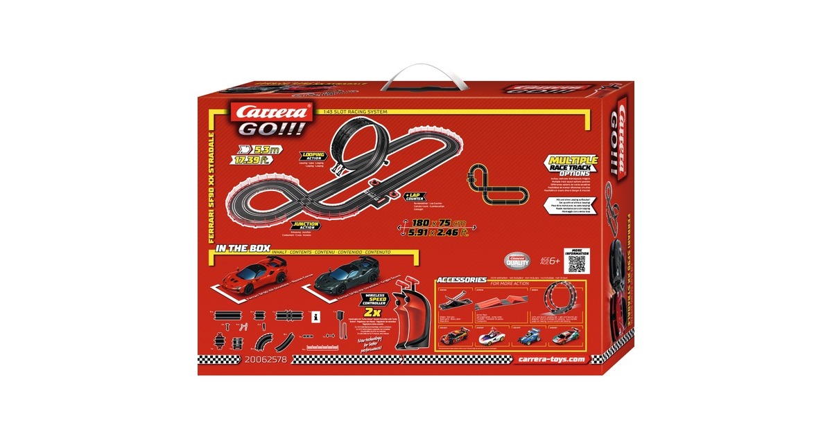 CarreraGO!!! Supercars Ferrari SF-90 XX Stradale Racebaan