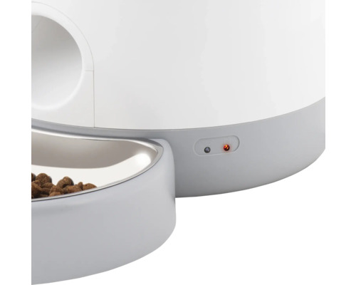 catit Pixi Smart automatische droogvoerbak voor huisdieren, wit, bedienbaar en programmeerbaar via gratis app, tot 12 maaltijden per dag, luchtdicht