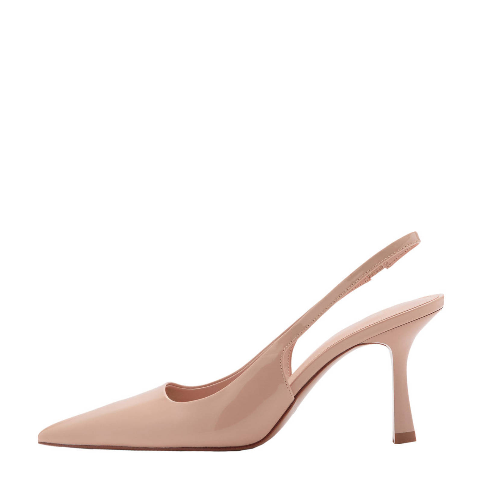 Mango lak slingback pumps beige