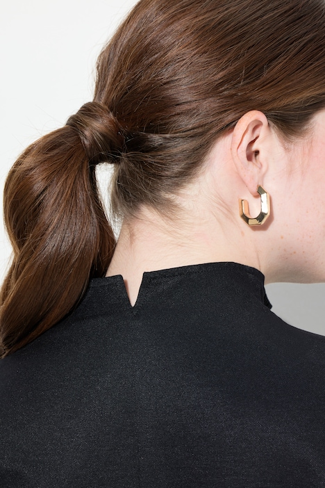 Bluse, Oxford-Gewebe, Kelchkragen, Langarm