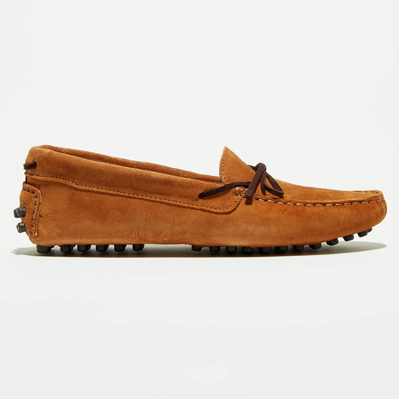 Flavio Création Mocassins en Velours de Cuir Mariela cognac