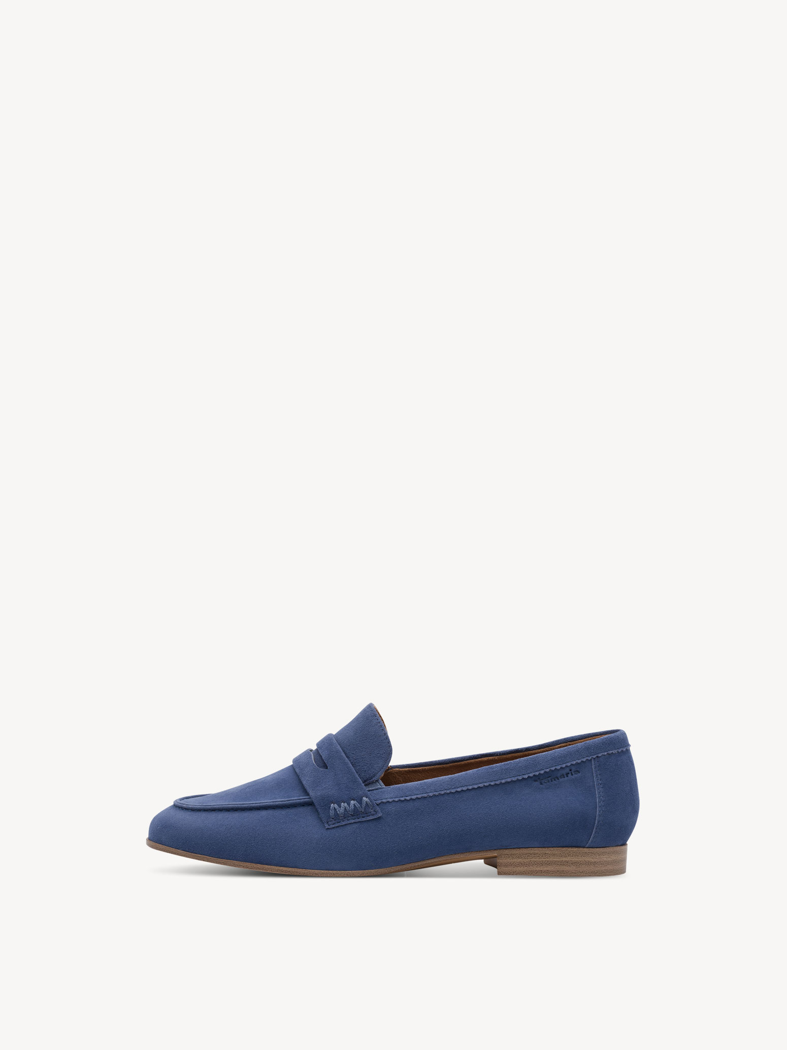 Leren Instappers - blauw