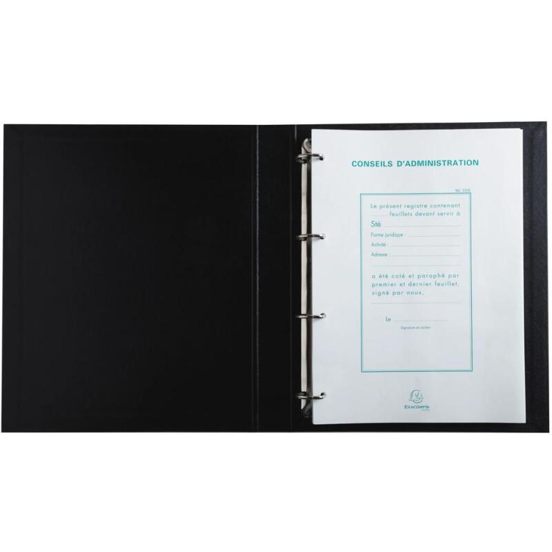 Reliure registre 32x25cm 4 anneaux avec recharge Conseil d'Administration (recharge 5419E)