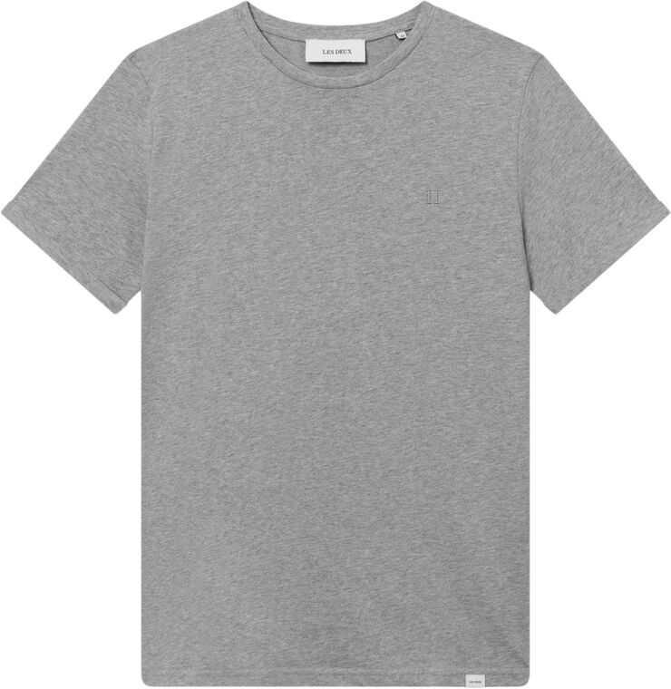 Les Deux Nørregaard T-Shirt Tonal Gråmeleret