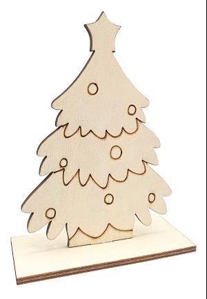 SAPIN BOIS GRAVE 10X5X15CM