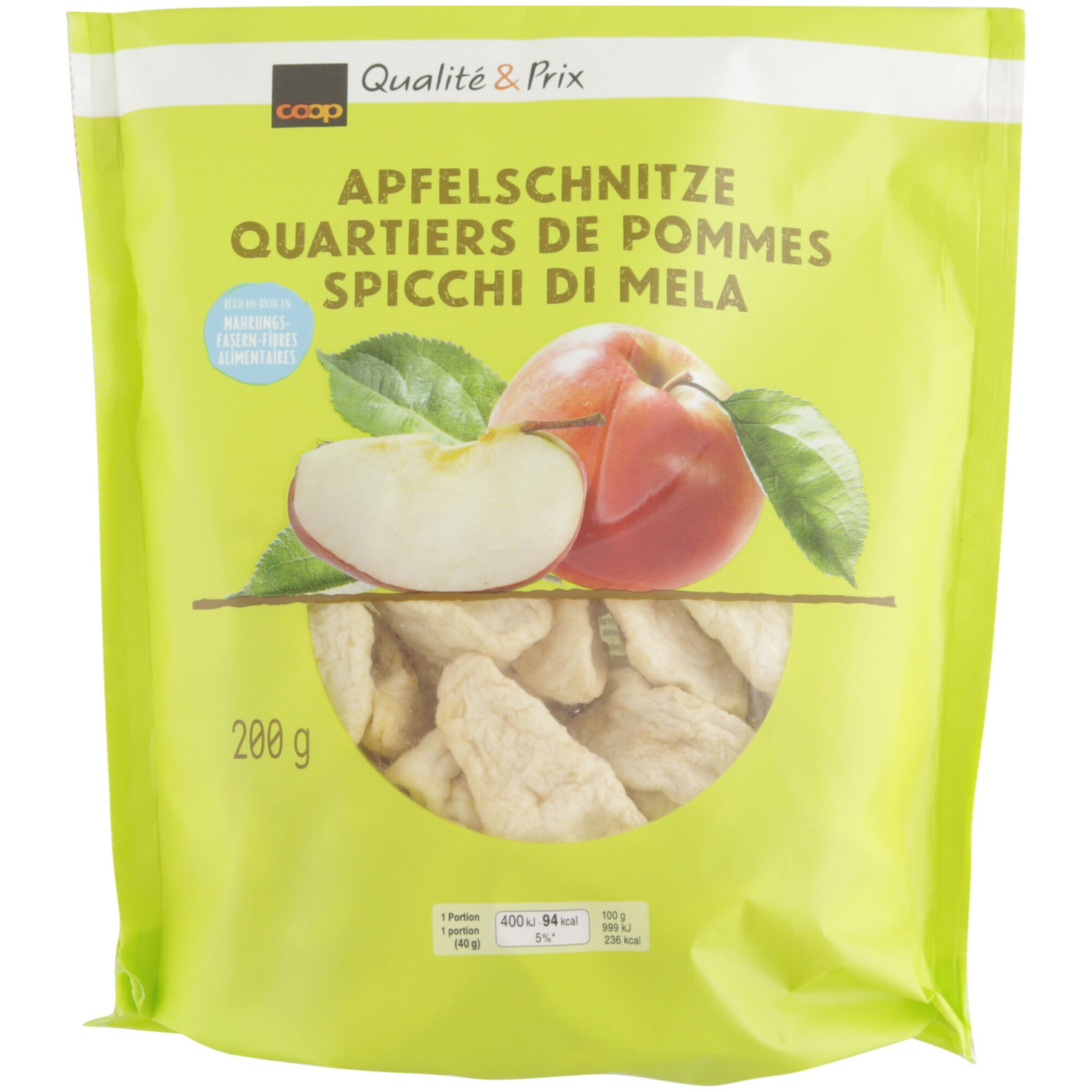 Apfelschnitze getrocknet