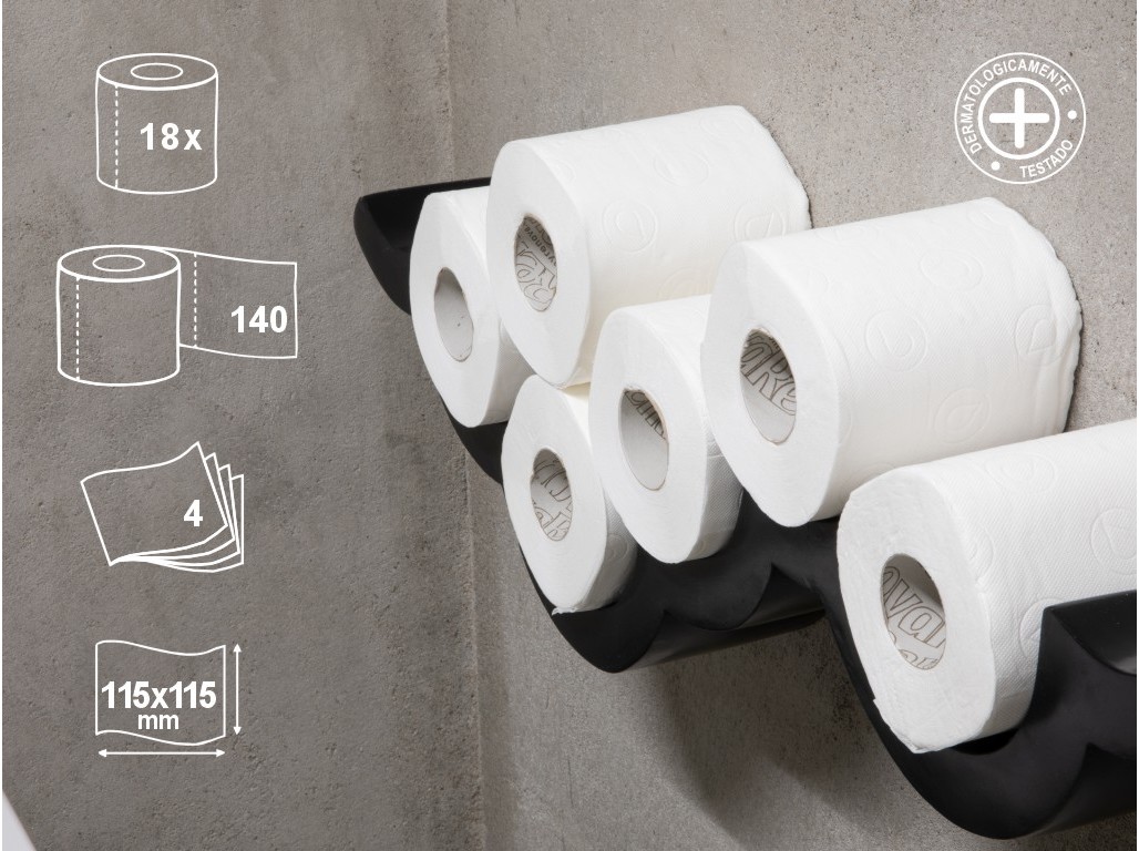 PAPEL RENOVA HIGIÉNICO GRAND ROYAL 4 FOLHAS 18 ROLOS