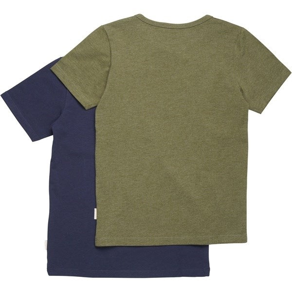 Køb Minymo Dark Olive T-shirts Basis 32 2-pak