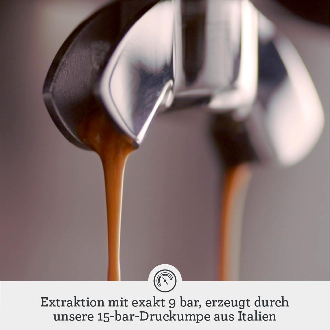 Sage - The Dual Boiler - Kaffeemaschine mit manuellem Milchaufschäumer und Dual-Boiler System - Mit Timer und Temperaturkontrolle - 2200 W, max. 15 Bar, Espresso- & Dampfboiler - Gebürsteter Edelstahl