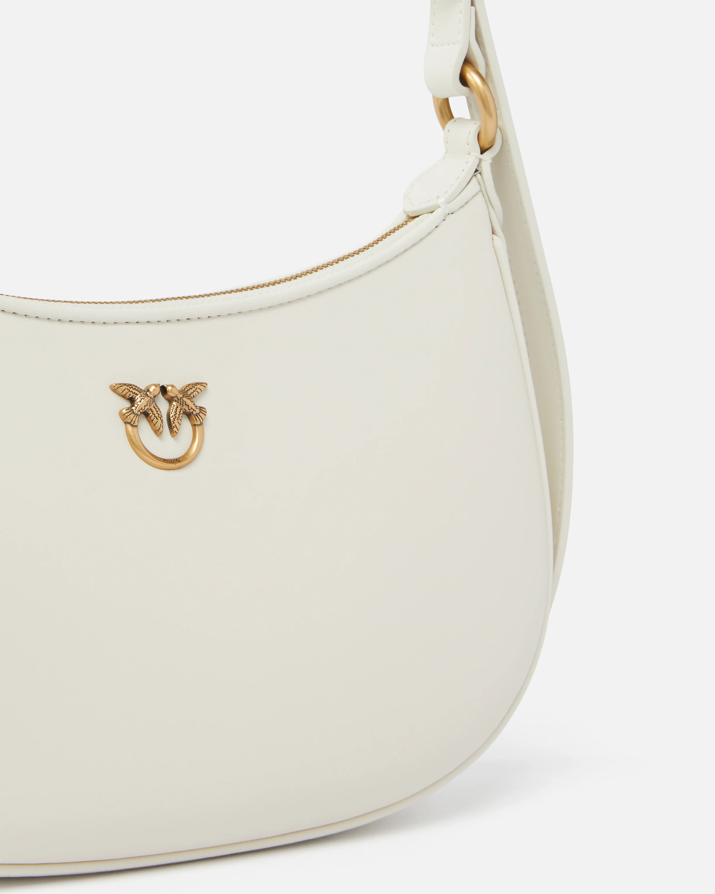 Mini love bag half moon simply | Blanc