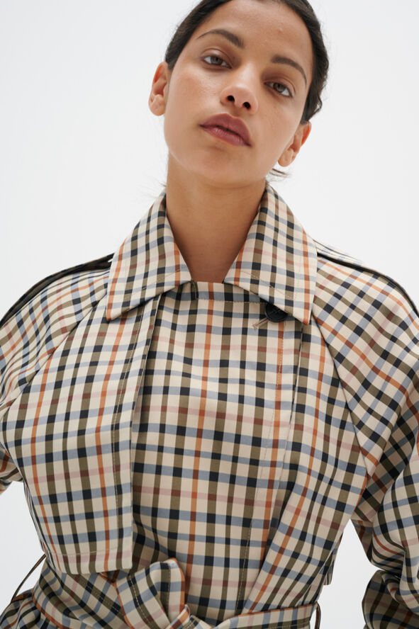 InWear ToiniIW Check Trenchcoat Yarn dyed checks