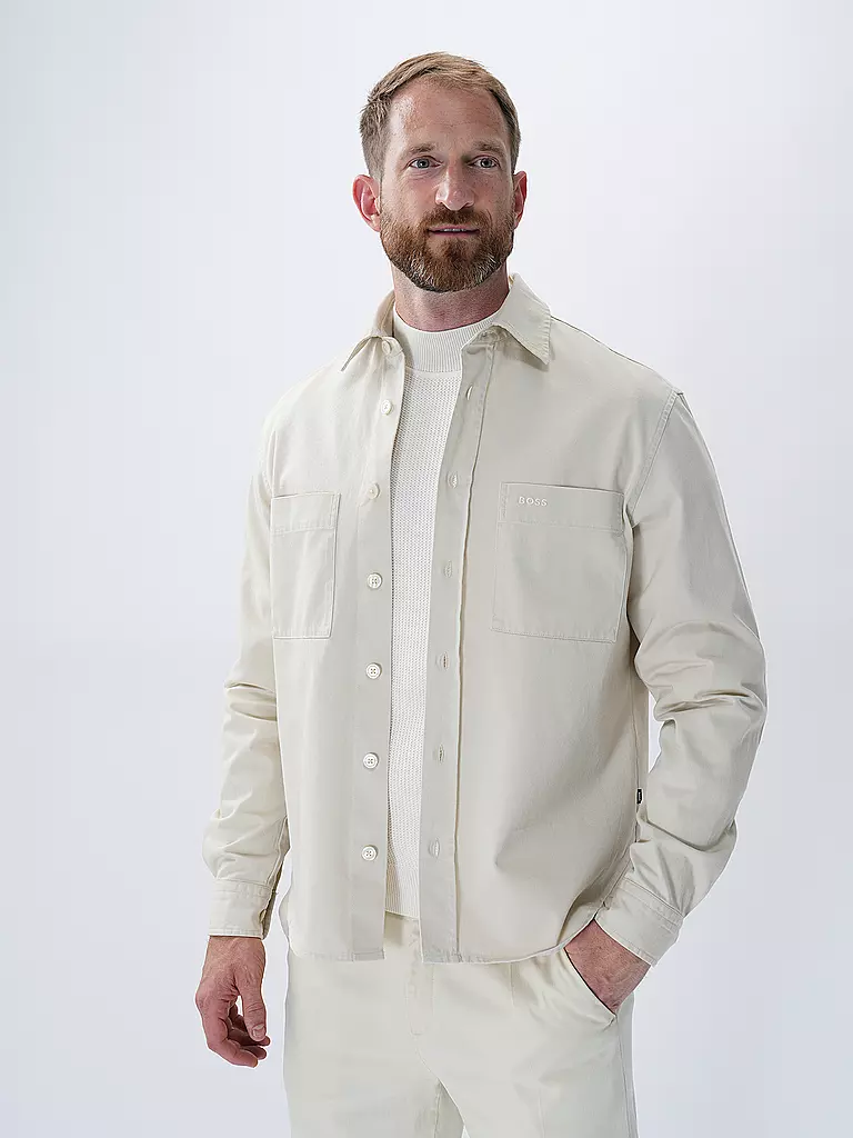 BOSS Jeanshemd creme