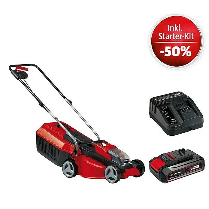 Einhell Power X-Change 18V Maschinenpaket (Akku-Rasenmäher GE-CM 18/30 Li-Solo + Starter-Kit)