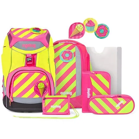 ergobag PACK Schulrucksack-Set StrahleBär, 6-teilig