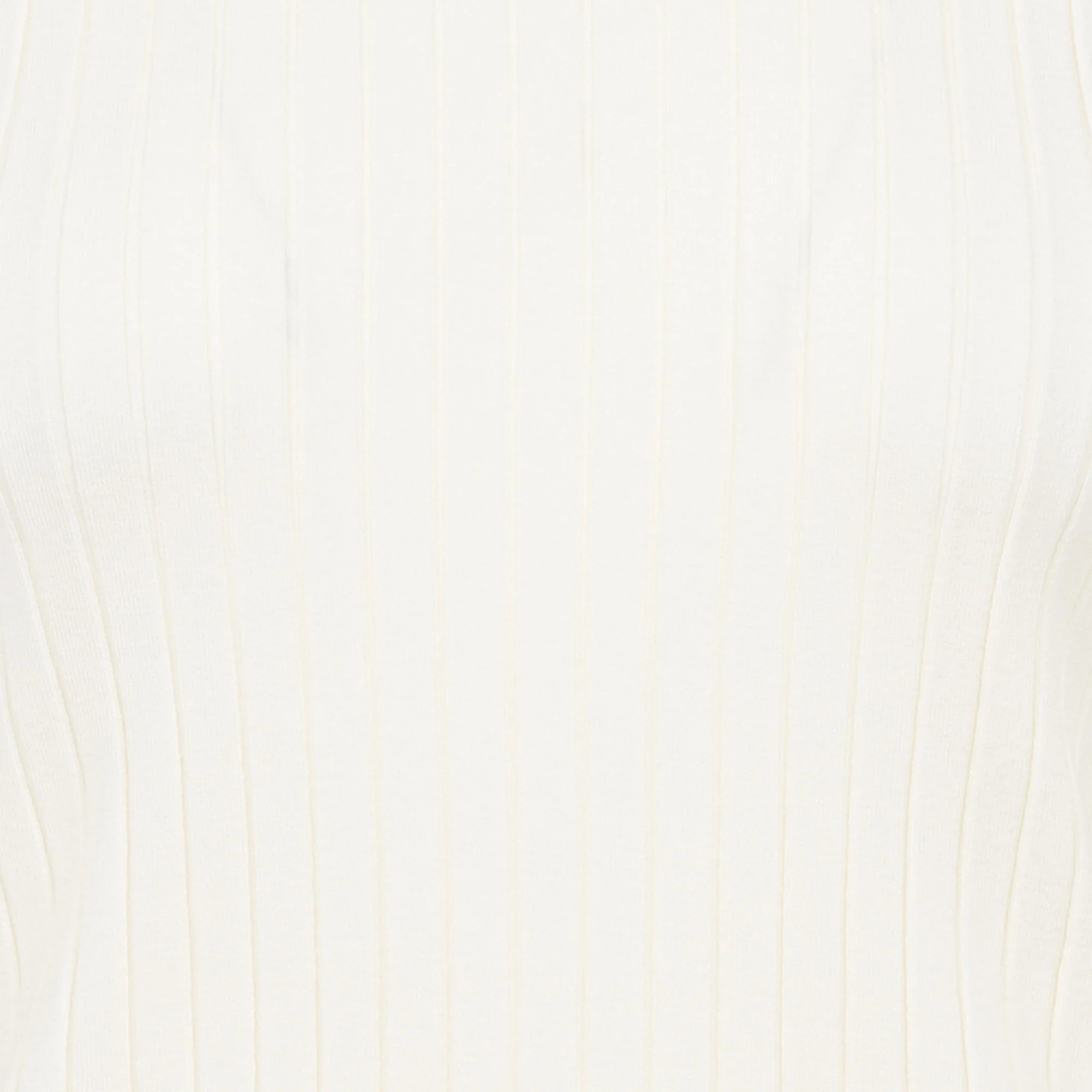 Pull col montant en maille côtelée | Blanc