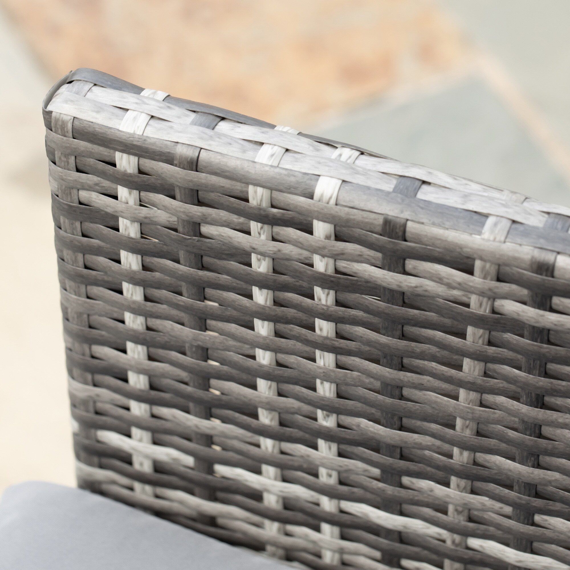 Outsunny Sitzgruppe aus Polyrattan geflecht 120L x 60B x 72H cm