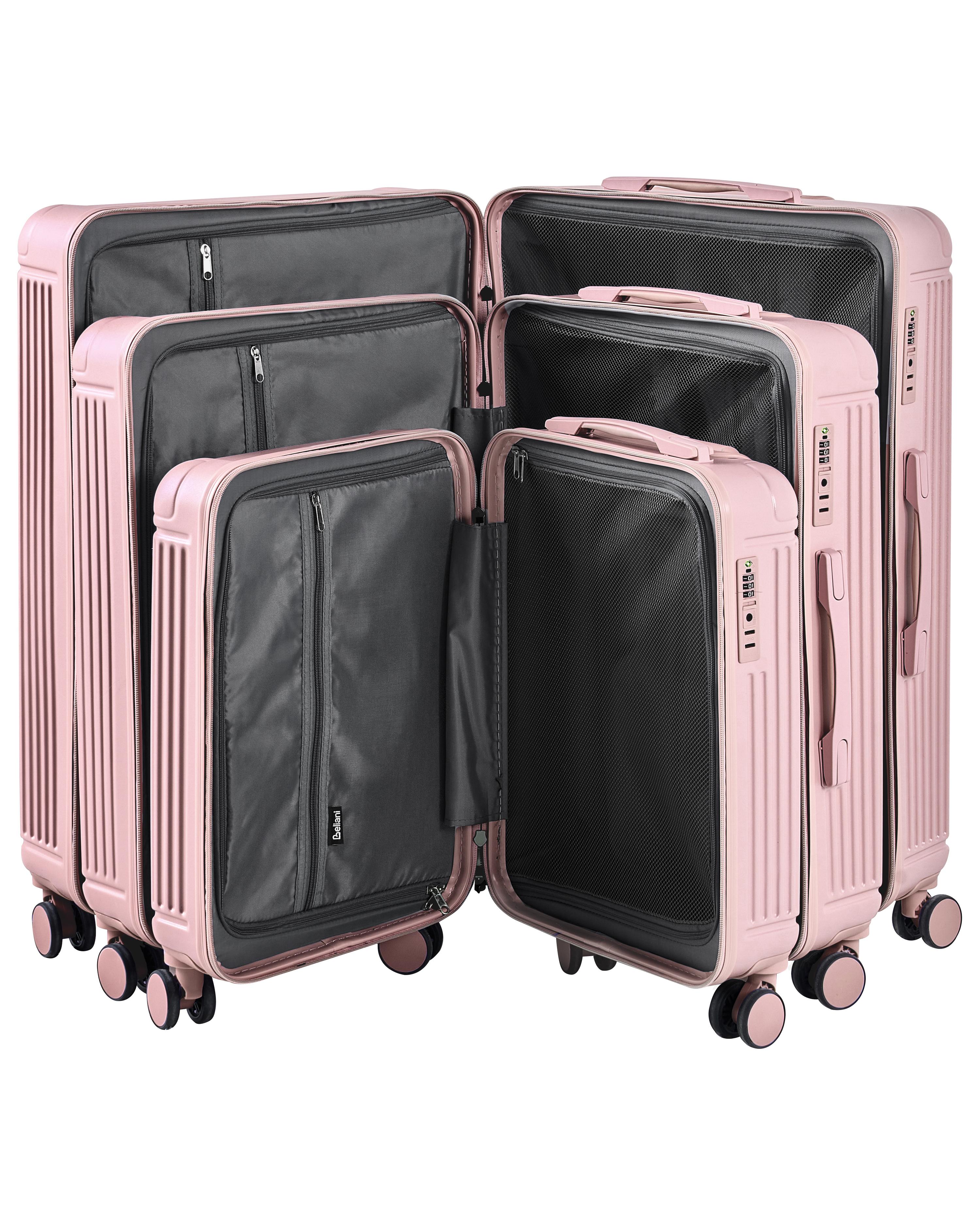 Set van 3 harde koffers MYNTIS Roze